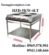 Bếp từ công nghiệp 4 mặt lõm có giá kệ 5KW HZD-5KW-4LT