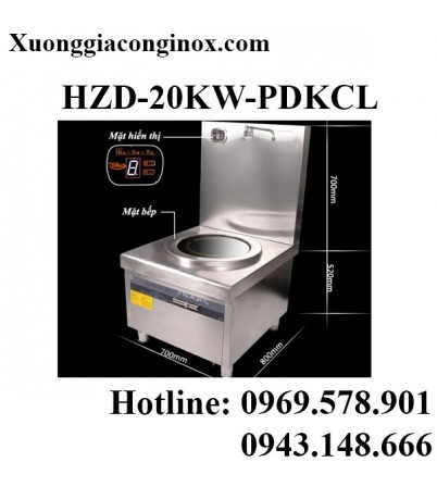 Bếp từ công nghiệp lớn có vòi rửa 8KW-12KW-15KW-20KW HZD-20KW-PDKCL